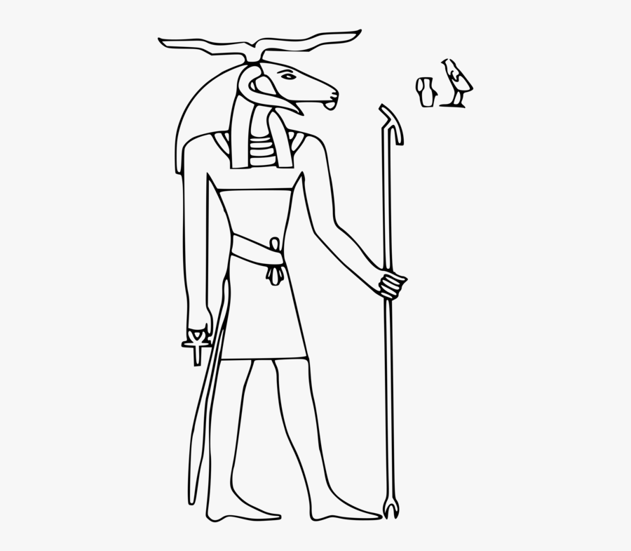 Shoe,monochrome,dress - Egyptian Gods Colouring Shu, Transparent Clipart
