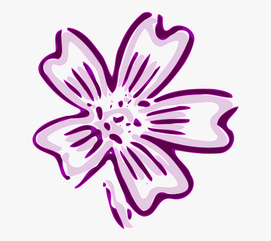 Flower, Purple, Fleur, Orchid, Petals, Flora, Beautiful - Blue And Purple Flowers Clip Art, Transparent Clipart