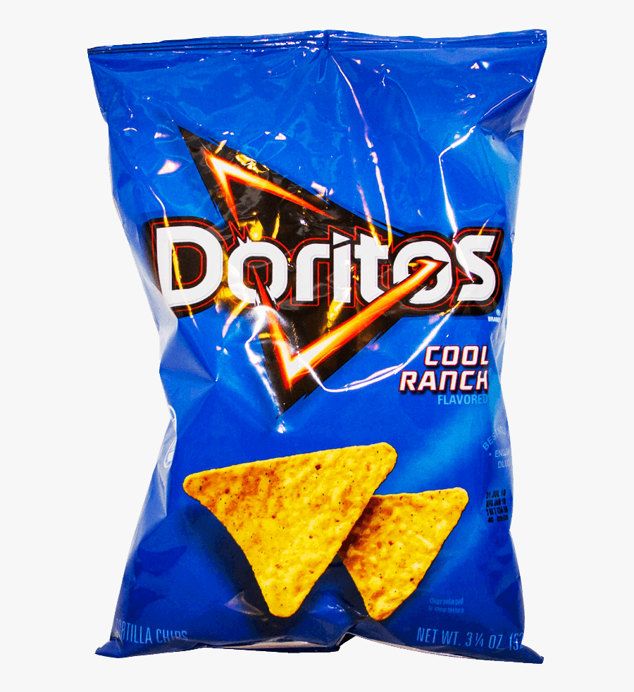 Junk Food,tortilla Chip,snack,potato Chip,corn Chip,food,finger - Doritos Cool Ranch Png, Transparent Clipart
