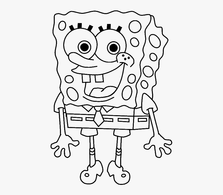 Transparent Spongebob The Png - Cute Spongebob Coloring Pages, Transparent Clipart