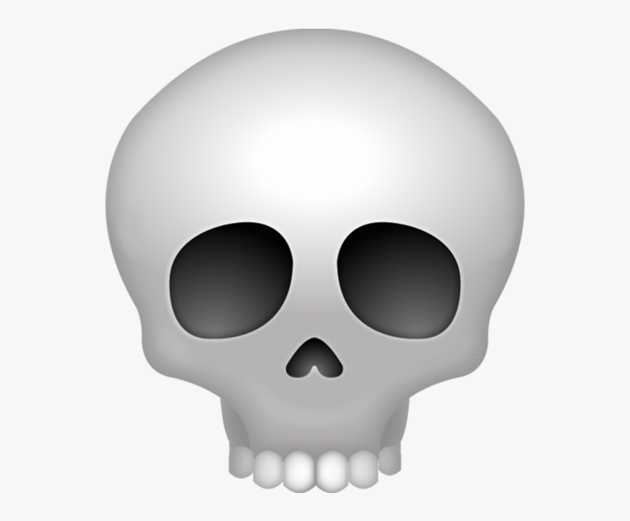 Skull Emoji Png, Transparent Clipart