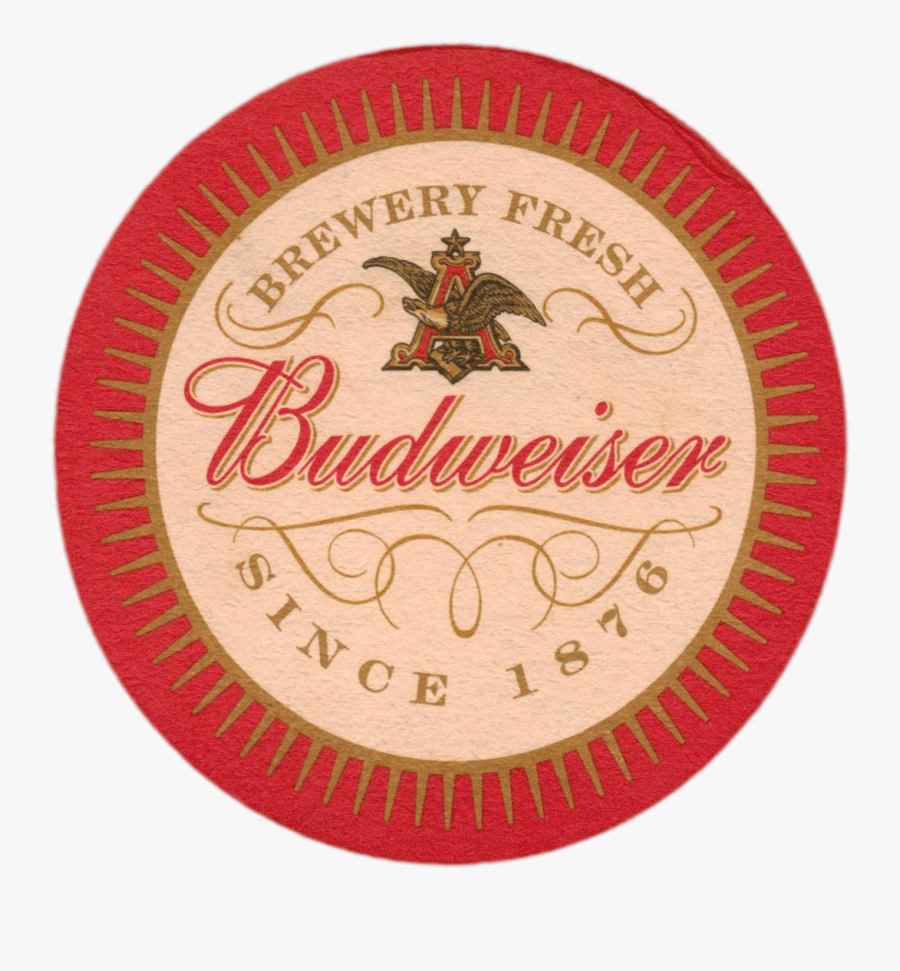 Budweiser Beer Coaster - Beer Coaster Png, Transparent Clipart