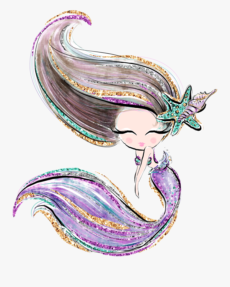 Mystic Mermaid, Transparent Clipart