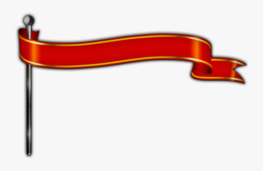 Red Ribbon Banner Medieval Style Png Download - Ribbon Banner Png Hd, Transparent Clipart