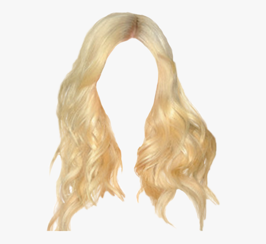 Blonde Hair Png Freetoedit - Transparent Blonde Hair Wig, Transparent Clipart