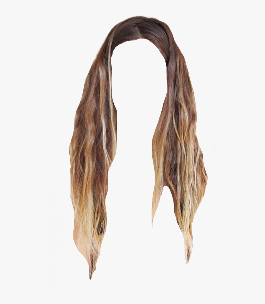 #ombre #interesting #art #wig #brown #blonde #hair - Lace Wig, Transparent Clipart