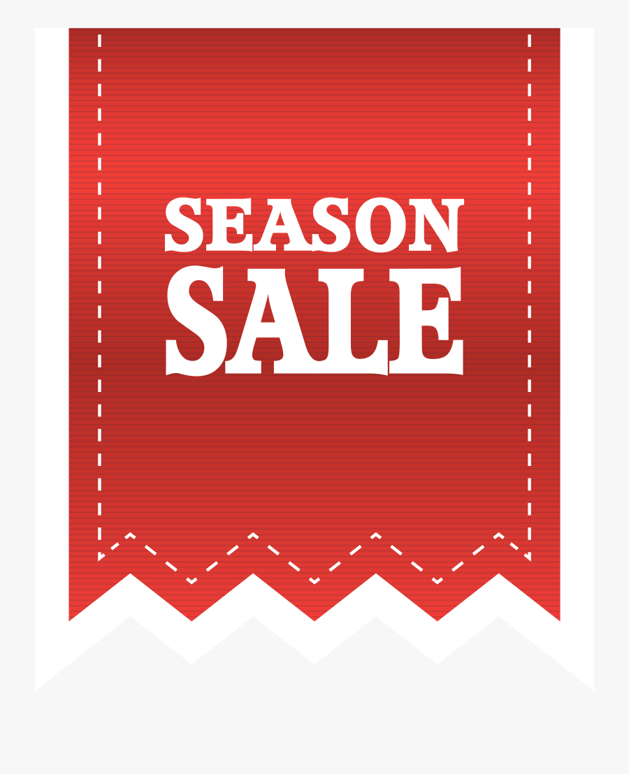 Red Season Sale Label Png Clipart Image - Sale Sticker Png, Transparent Clipart