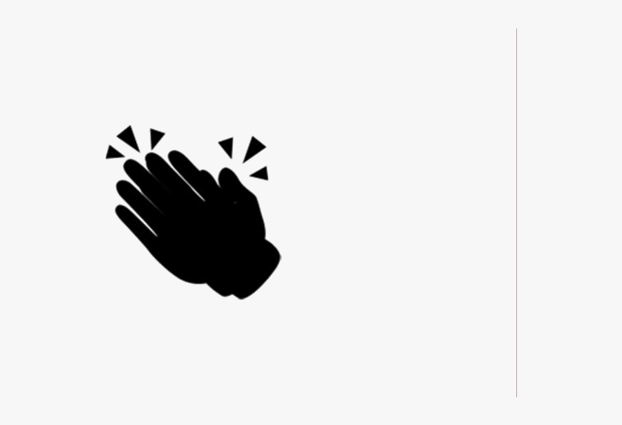Clapping Hands Clipart Png Black And White - Sign, Transparent Clipart