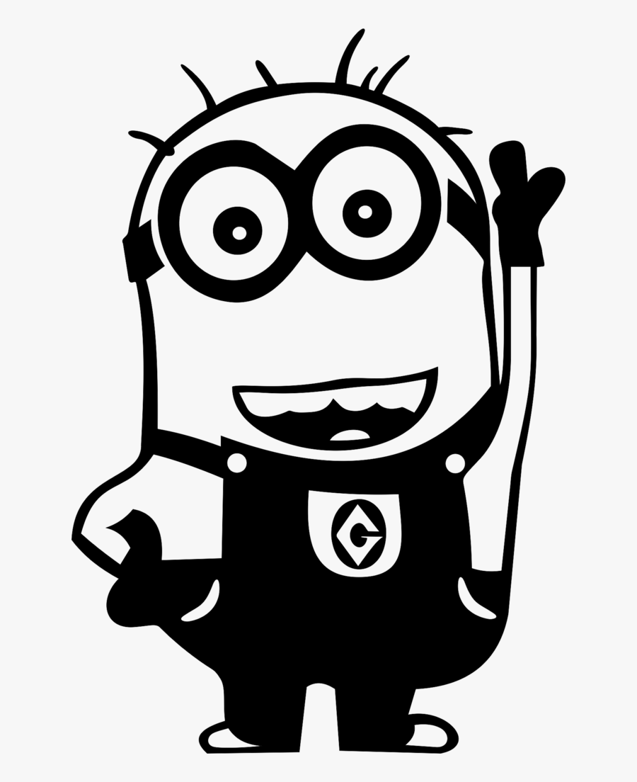 Minion Stickers Car, Transparent Clipart
