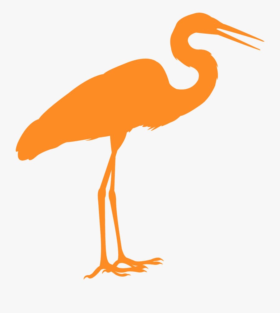 Silhueta De Garça, Transparent Clipart