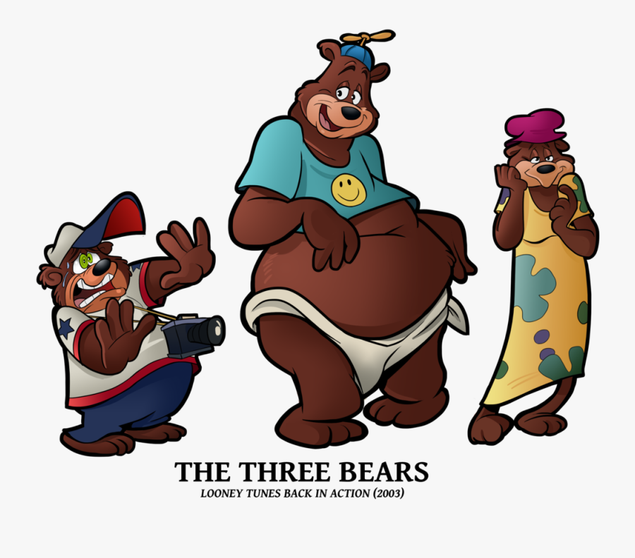 Looney Of Christmas - Looney Tunes Three Little Bears, Transparent Clipart