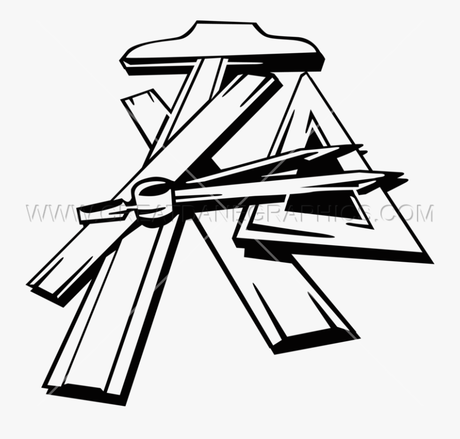 Collection Of Tools - Drafting T Shirt Design, Transparent Clipart