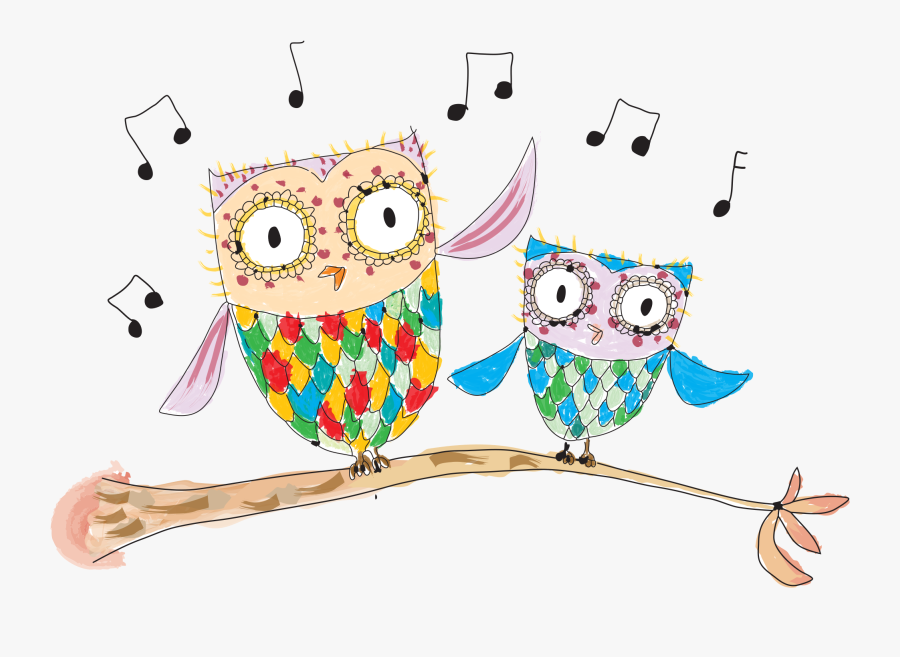 Little Owl Imaginative And - Musical Owl Clip Art, Transparent Clipart