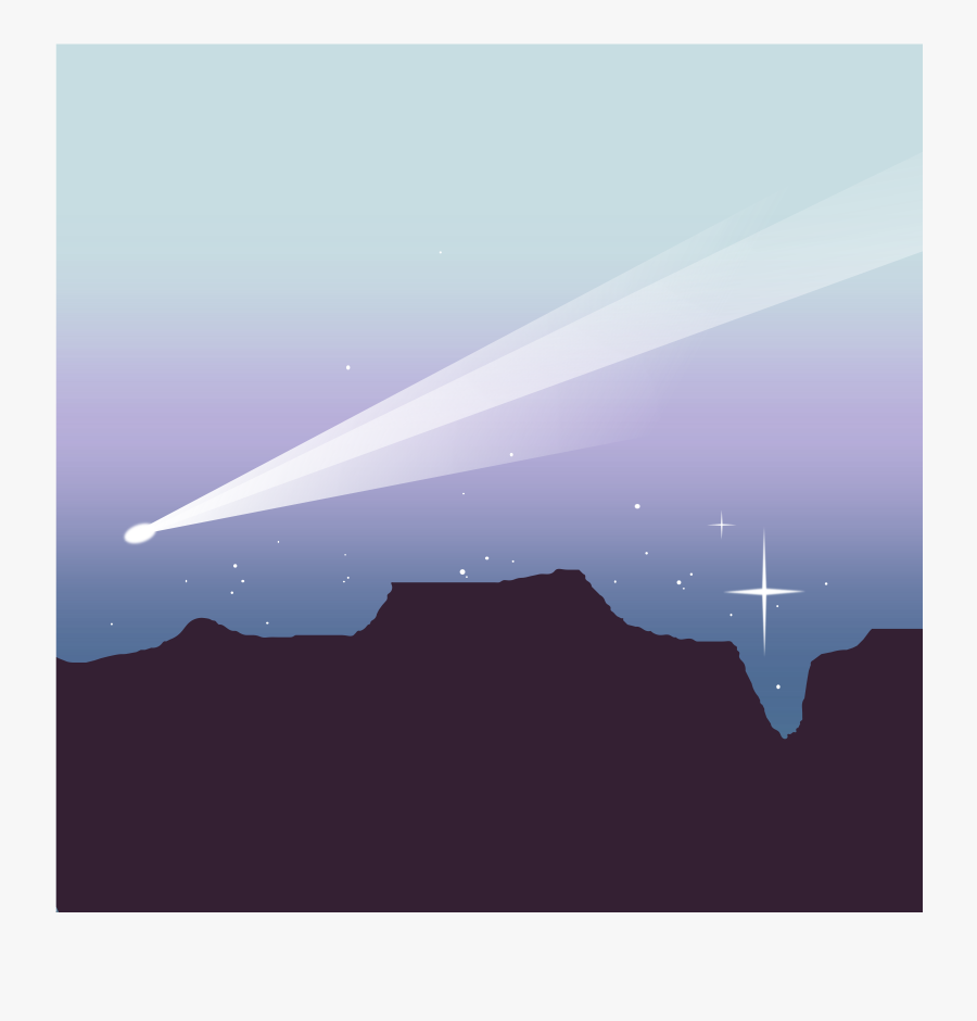 Comet Clipart Comet Space - Illustration, Transparent Clipart