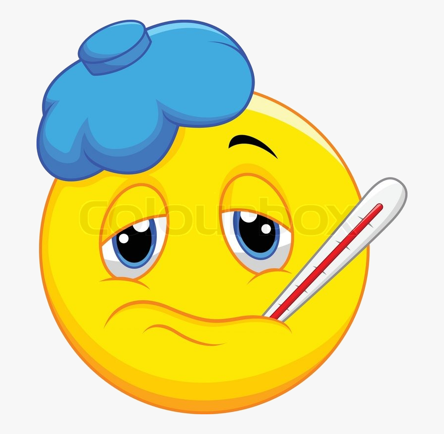 Sick Person Thermometer Clipart Student For Free And - Emotion Sick, Transparent Clipart
