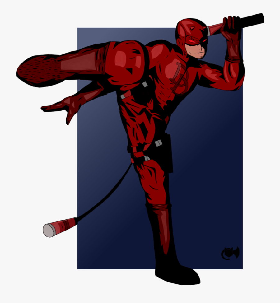 Daredevil Elektra Drawing Art - Spider-man, Transparent Clipart