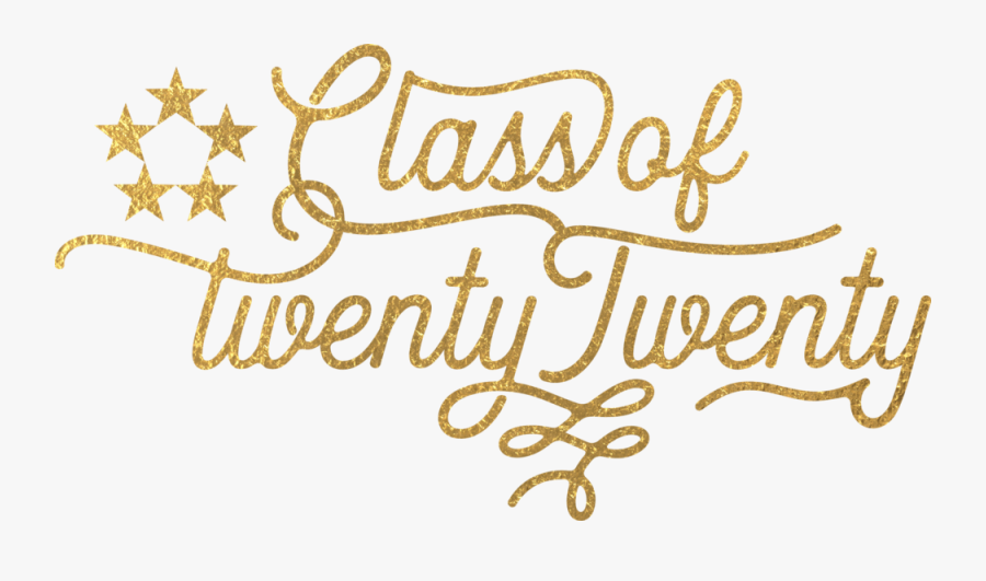Class Of 2020 Logo Gold Smaller - Class Of 2020 Gold, Transparent Clipart