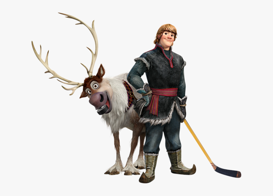 Free Frozen Clip Art - Kristoff And Sven Frozen Png, Transparent Clipart