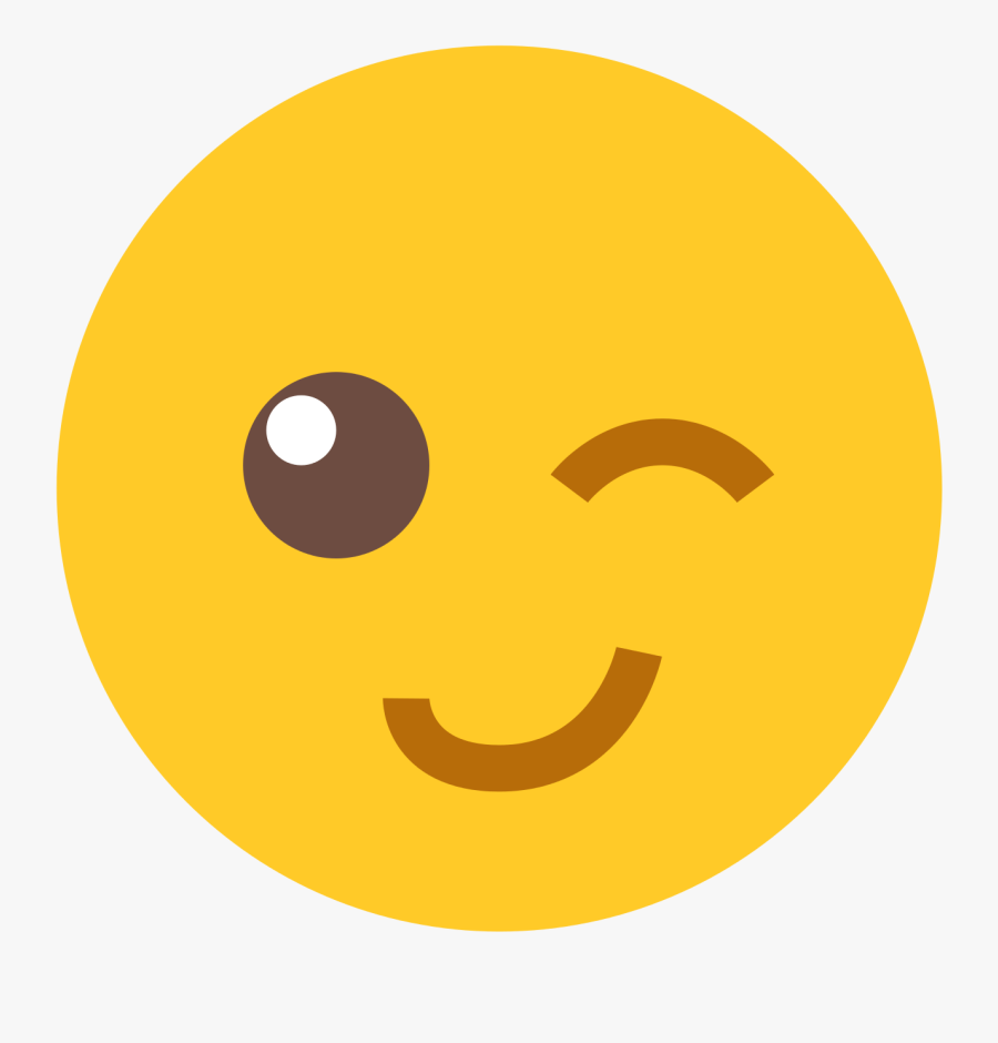 Emoji Clipart Wink Emoticon - Wink Transparent, Transparent Clipart