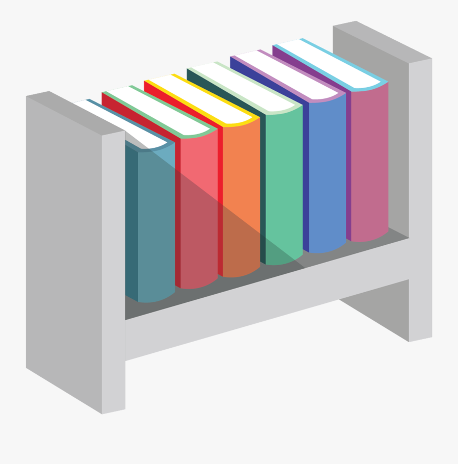 Book Shelf Transparent - Graphic Design, Transparent Clipart