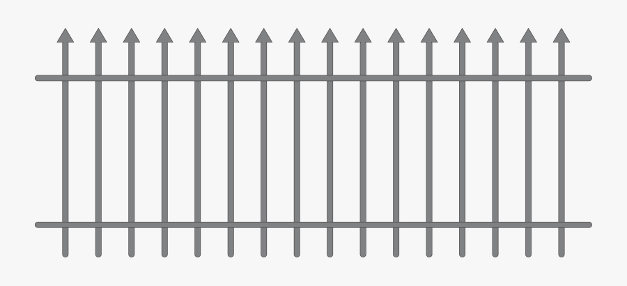 Iron Fence Vector - Iron Fence Vector Png, Transparent Clipart