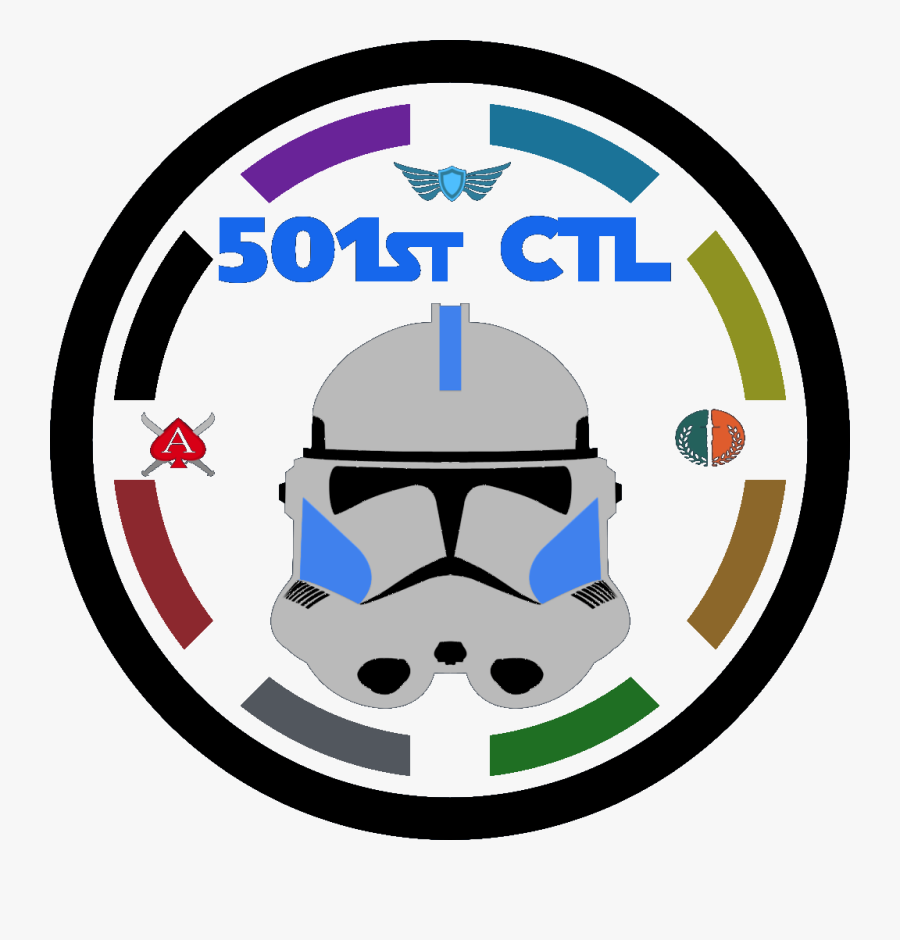 Transparent Clone Trooper Helmet Png - Star Wars Republic Logo Png, Transparent Clipart
