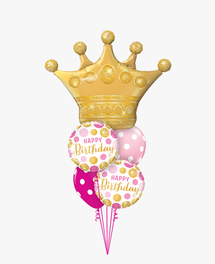 Birthday Queen Balloons Bouquet, Transparent Clipart