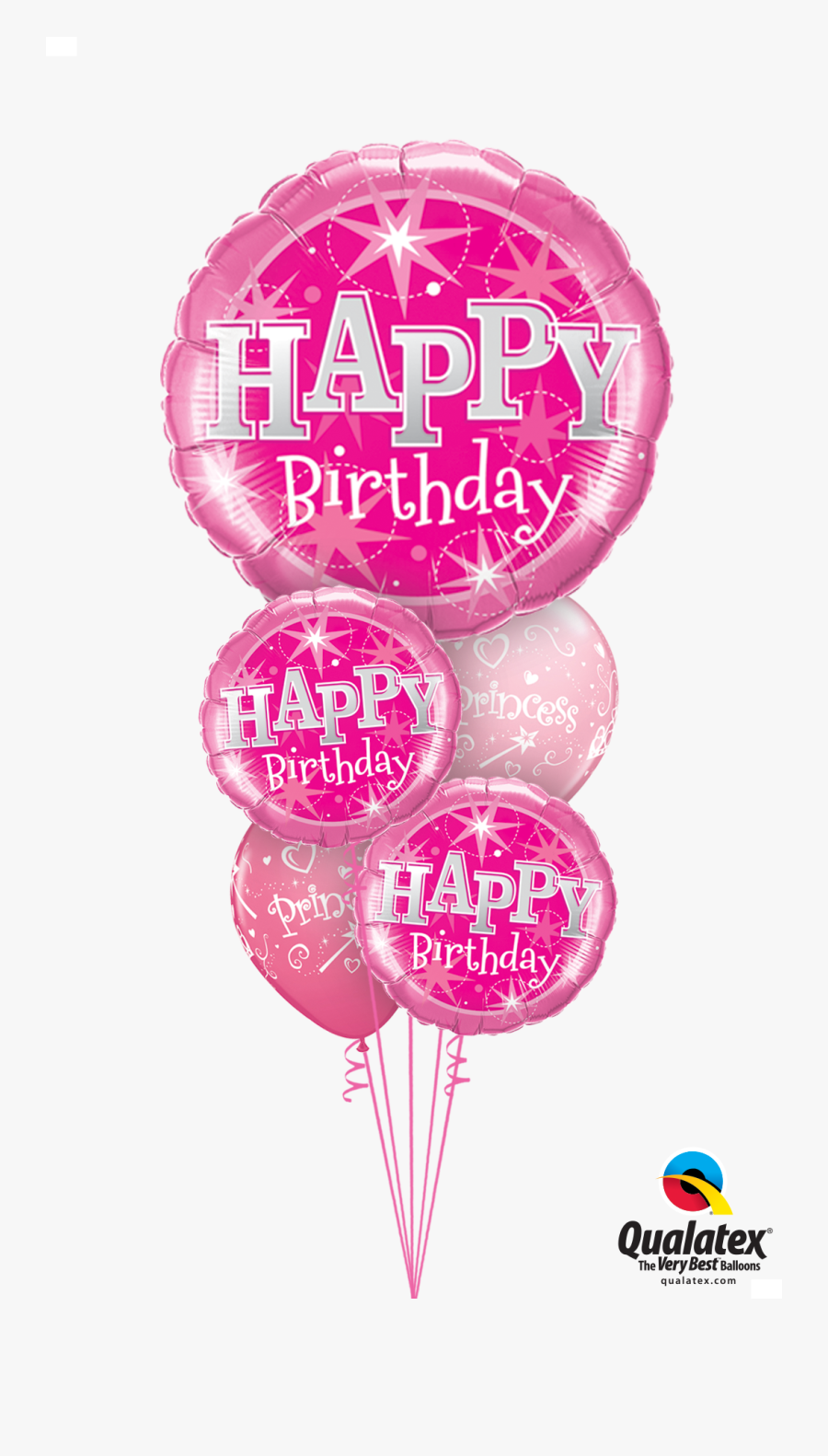 Happy Birthday Balloon Bouquet Png, Transparent Clipart
