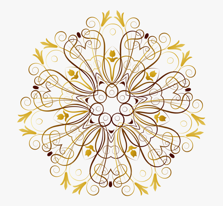 Symmetry,petal,yellow - Circle, Transparent Clipart