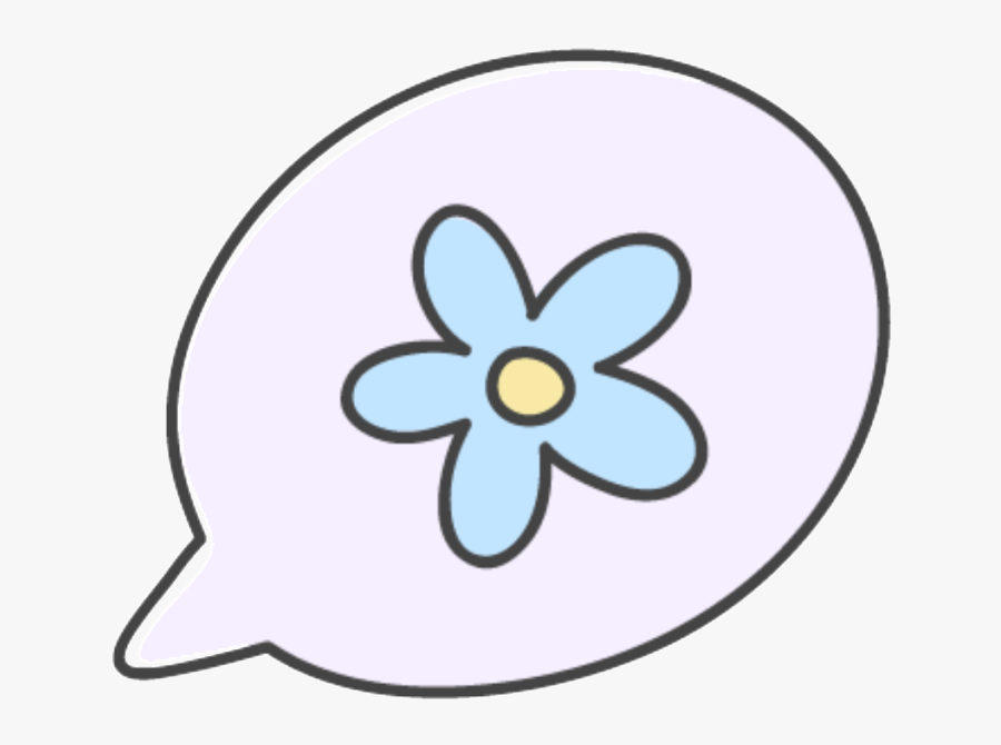 Hand Drawn Flower Bubble Vector , Png Download - Circle, Transparent Clipart