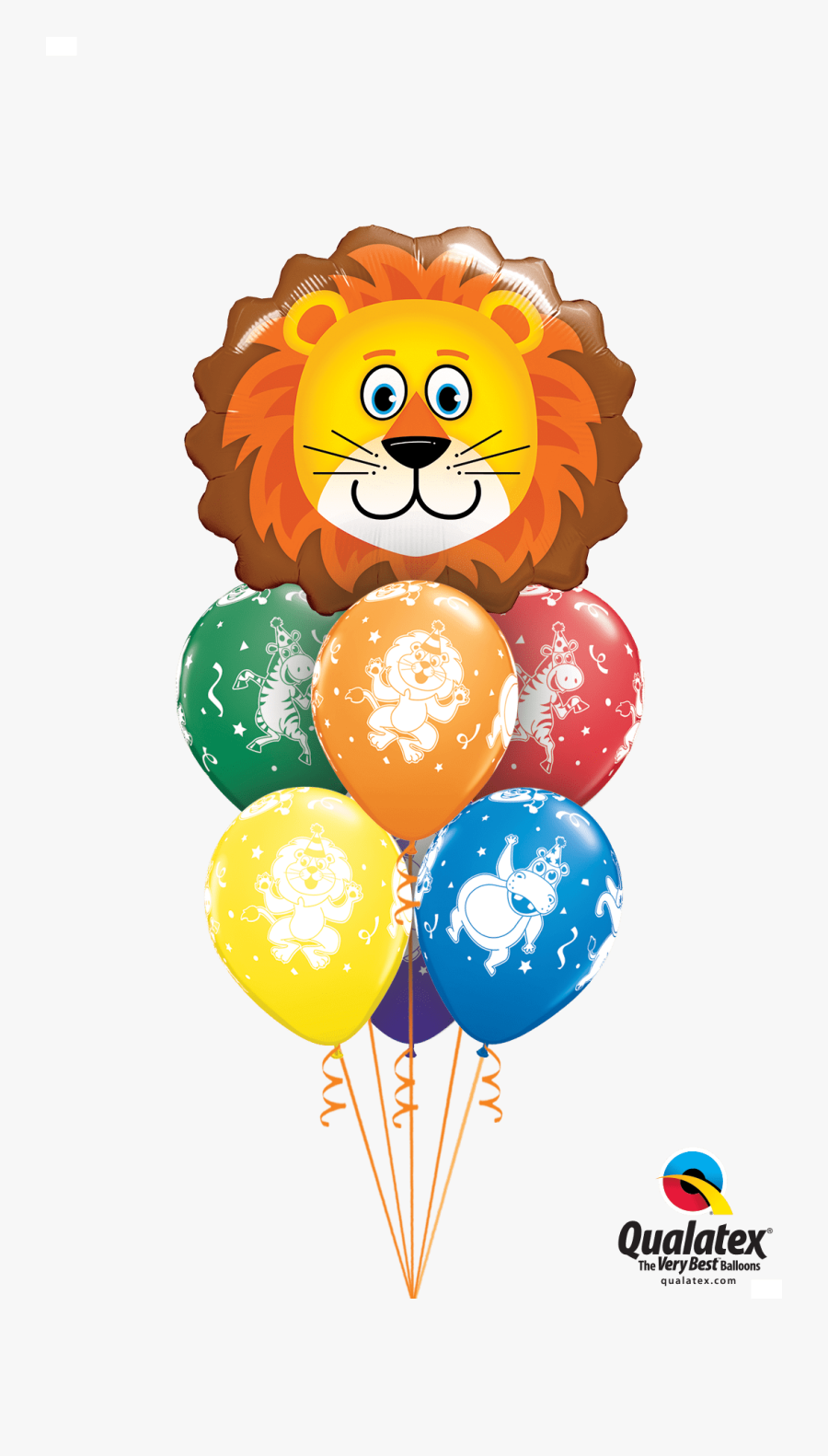 Lovely Lion Balloon Bouquet - Lion Balloons, Transparent Clipart