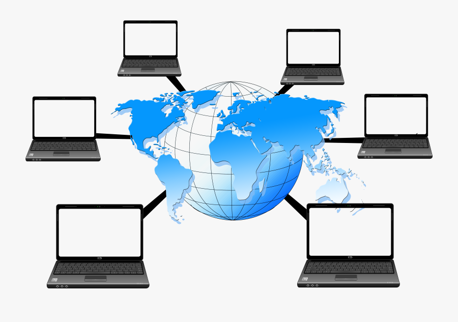 Transparent Computer Network Clipart - Explore World Map Painting ...
