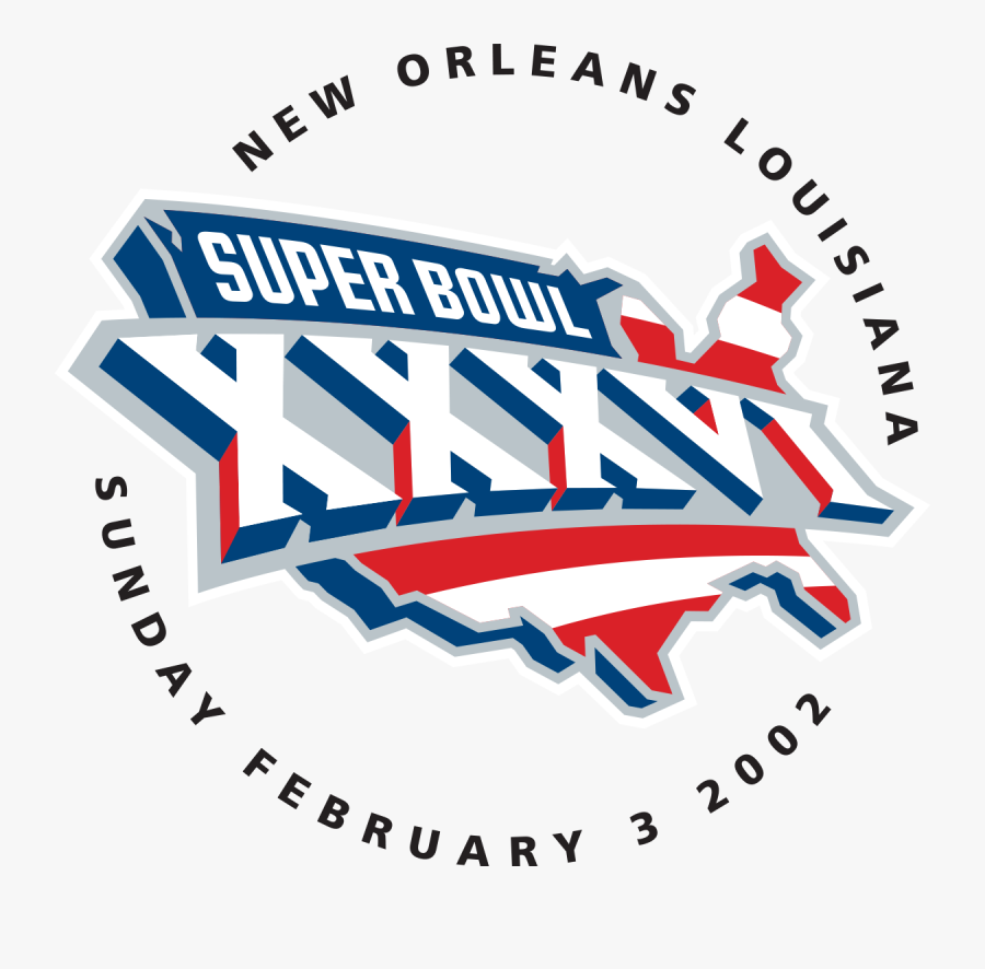 Patriots Clipart Super Bowl Sunday - Super Bowl Xxxvi Logo, Transparent Clipart