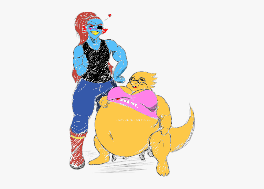 Clip Art Force Feeding Undertale Clip - Fat Alphys, Transparent Clipart