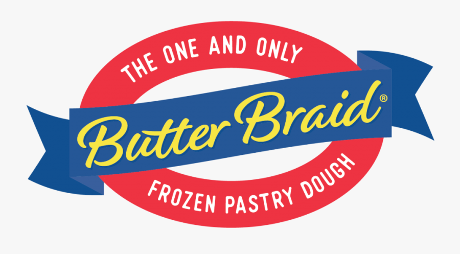 Butter Braid Logo, Transparent Clipart