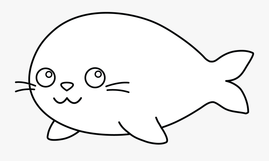 Transparent Baby Seal Clipart - Baby Seal Clip Art, Transparent Clipart