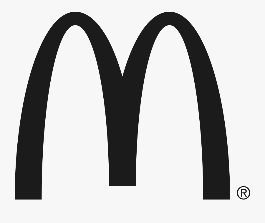 Mcdonald S Black Logo - Mcdonalds Black And White, Transparent Clipart