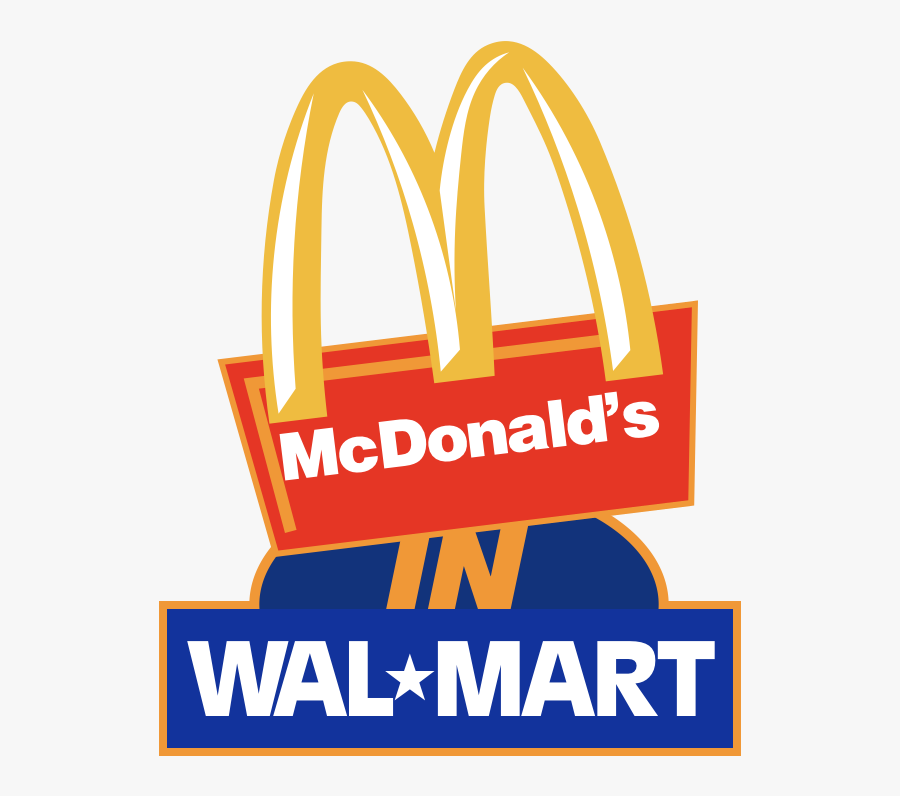 Mcd S Wal Mart - 1992 Wal Mart Logo, Transparent Clipart