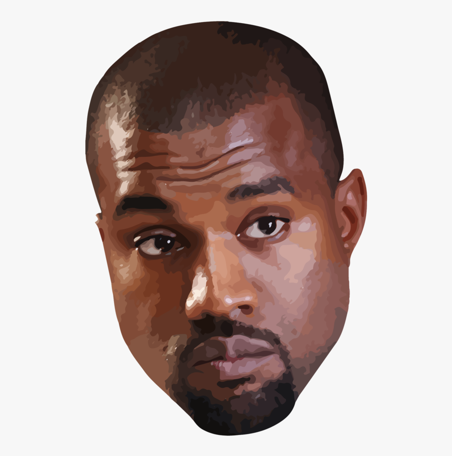 Kanye West Yeezus Clip Art - Kanye West Face Png, Transparent Clipart