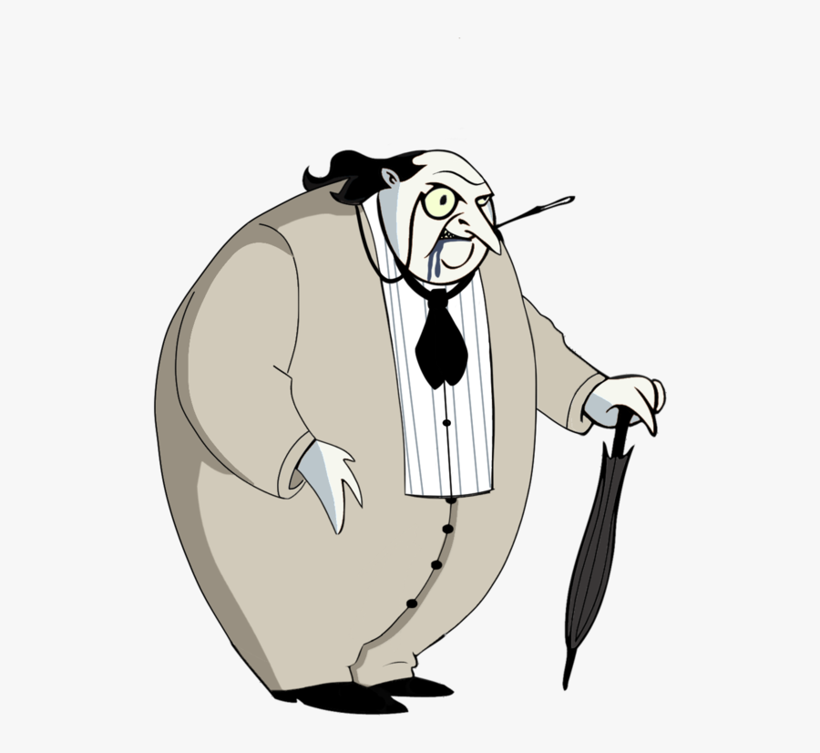 Clip Art Danny Devito Drawing - Penguin Animated Batman, Transparent Clipart