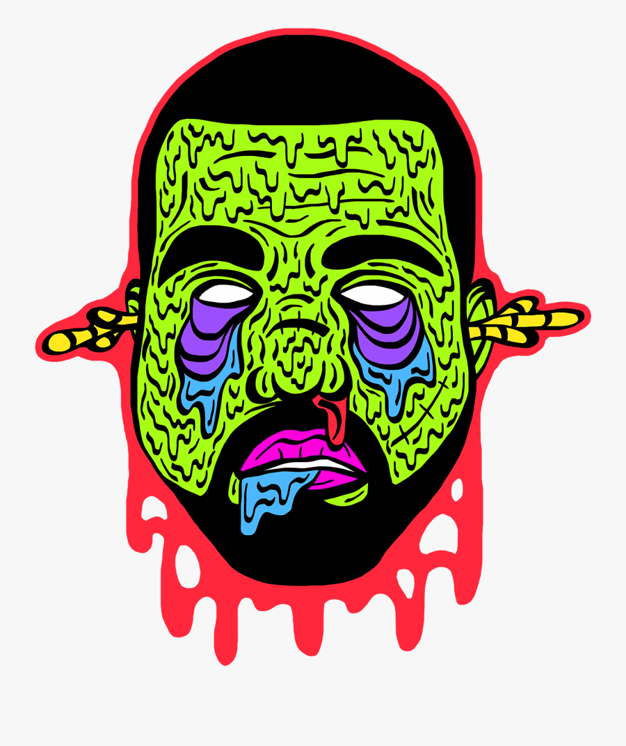 Transparent Kanye West Face Png, Transparent Clipart