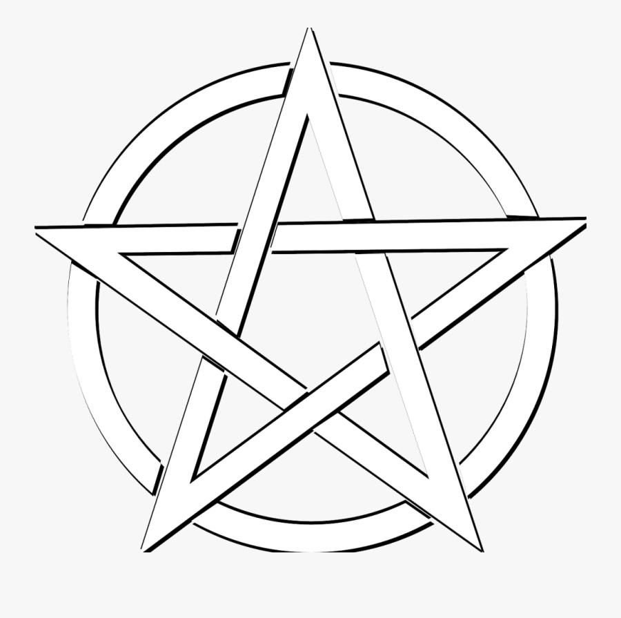 Pentacle Vector Inverted - Pagan Pentagram, Transparent Clipart