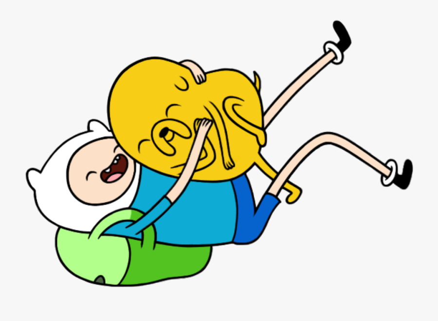 #finn #jake #adventure #time #hora #de #aventura - Finn And Jake Hugging, Transparent Clipart