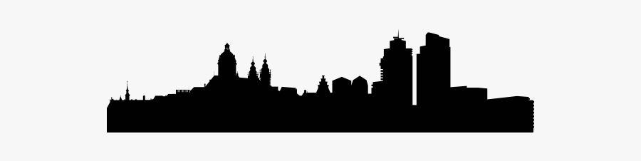 Clip Art Amsterdamn Skyline Clipart - Vector Silhouette Skyline Amsterdam, Transparent Clipart