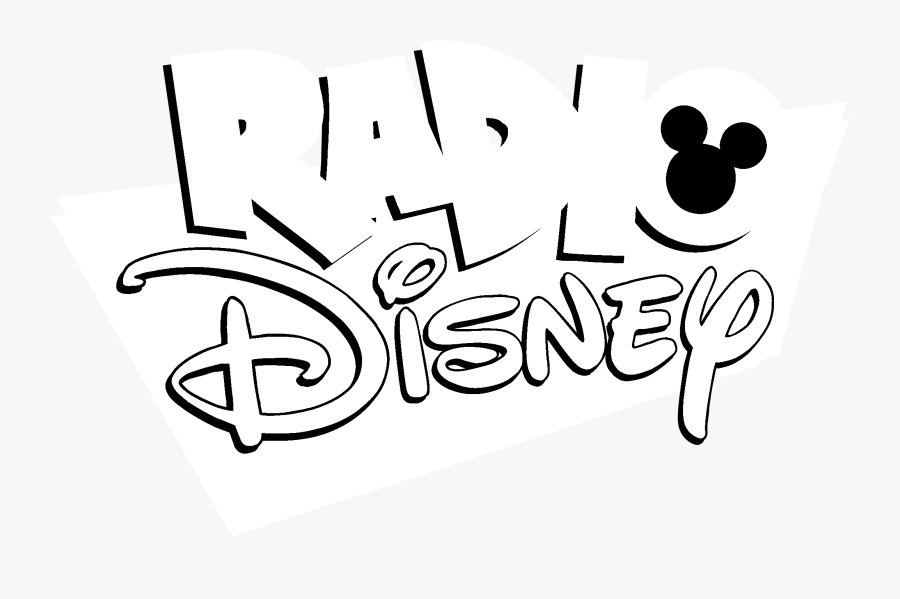Radio Disney Logo Black And White - Radio Disney, Transparent Clipart