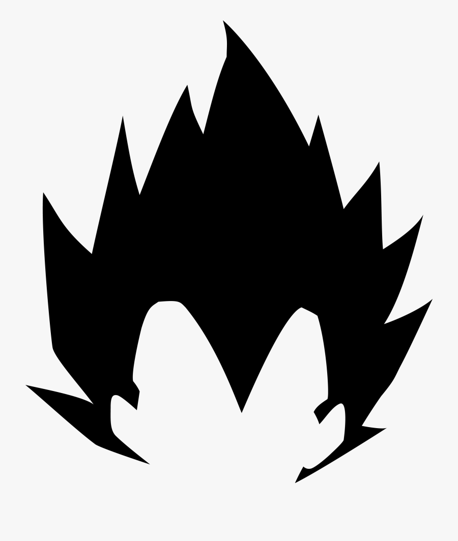 Vegeta Black And White Png, Transparent Clipart