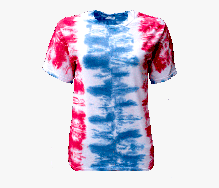 Usa Vertical Stripes S/s T-shirt - Vertical Stripe Tie Dye T Shirt, Transparent Clipart