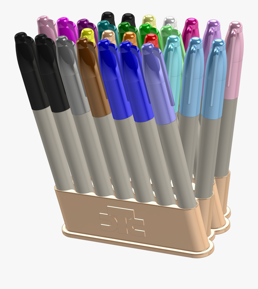 Plastic Clip Pen Holder , Transparent Cartoons - Plastic, Transparent Clipart