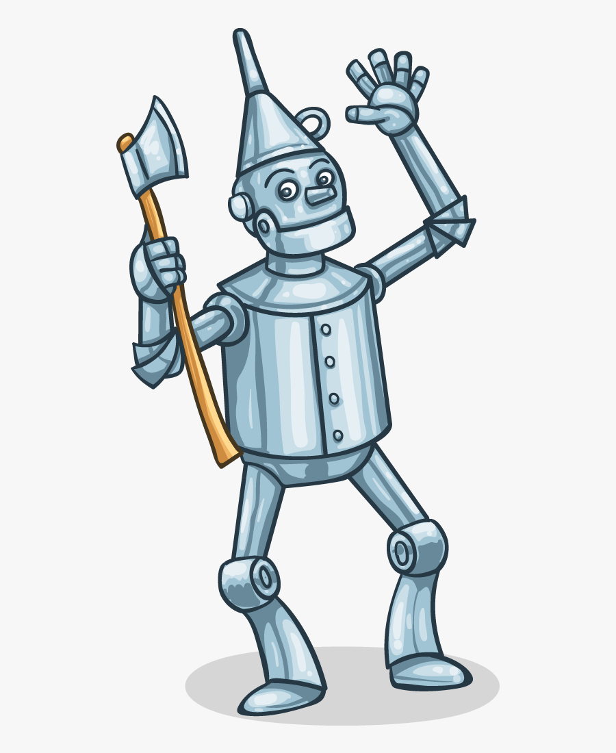 Tin Man Png - Tin Man Wizard Of Oz Cartoon, Transparent Clipart