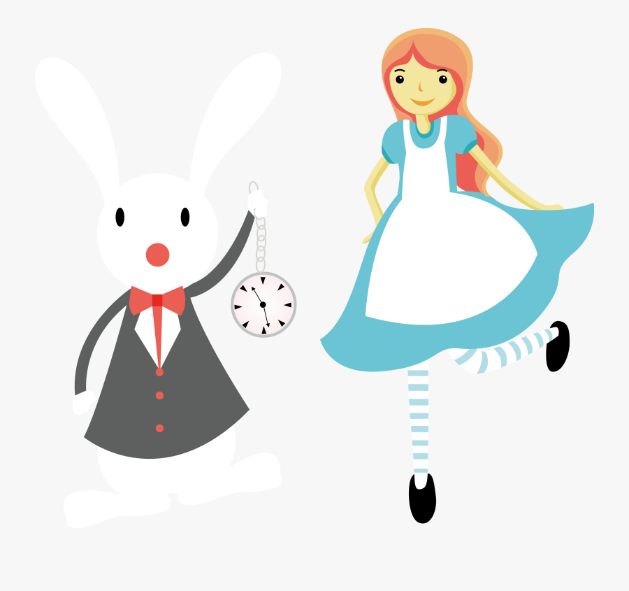 Alices Adventures In Wonderland White Rabbit The Mad - Cuento De Alicia En El Pais, Transparent Clipart